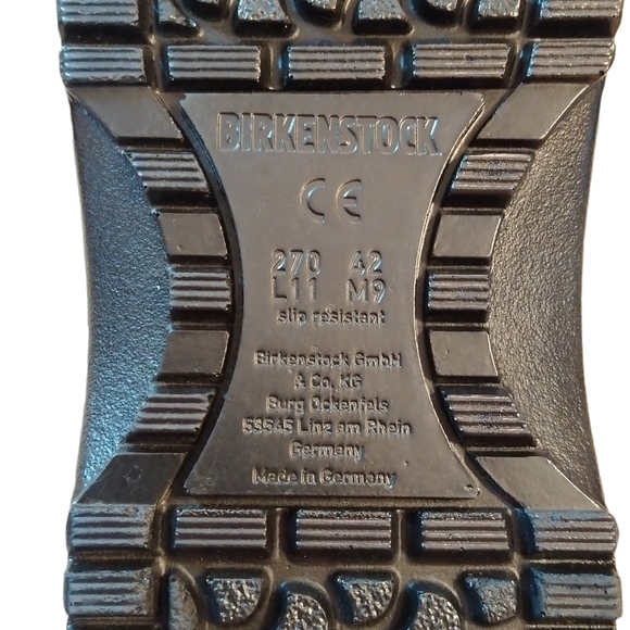 Birk's Professional Rubber Black Clogs Mules Size Women's 11 - Picture 7 of 8